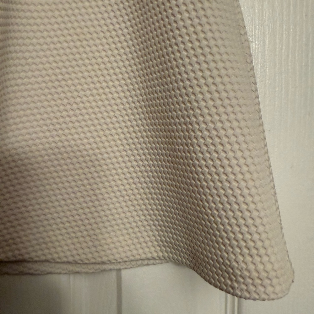 New Banana Republic Cream size 6 waffle Skirt fit flare Anthropologie $89 - Picture 2 of 5